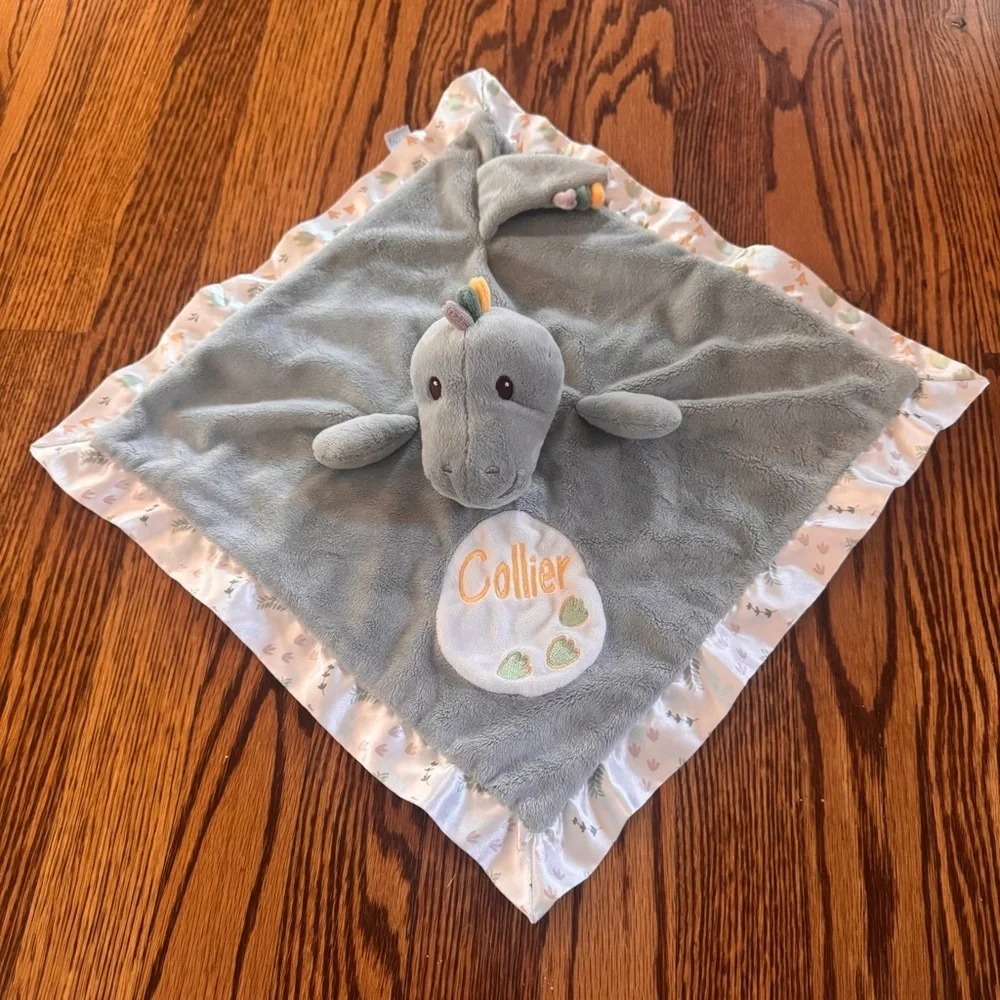 Douglas Baby Lovey Monogram Embroidered “Collier ” NWOT Fleece Minky Plush Toy